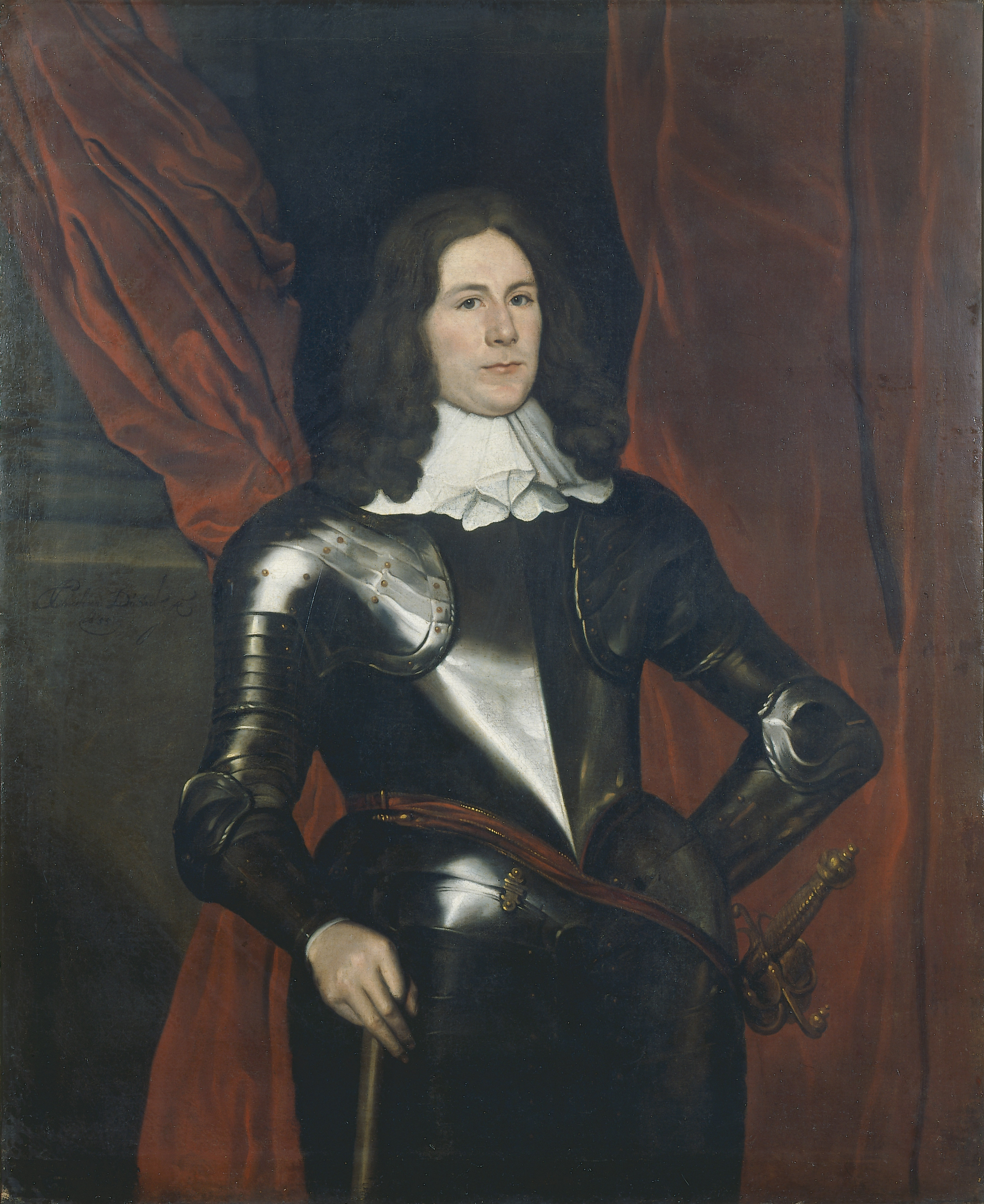 Portrait of Henry Cromwell, by Christian Dusart, 1655, Oil on Canvas. thumbnail