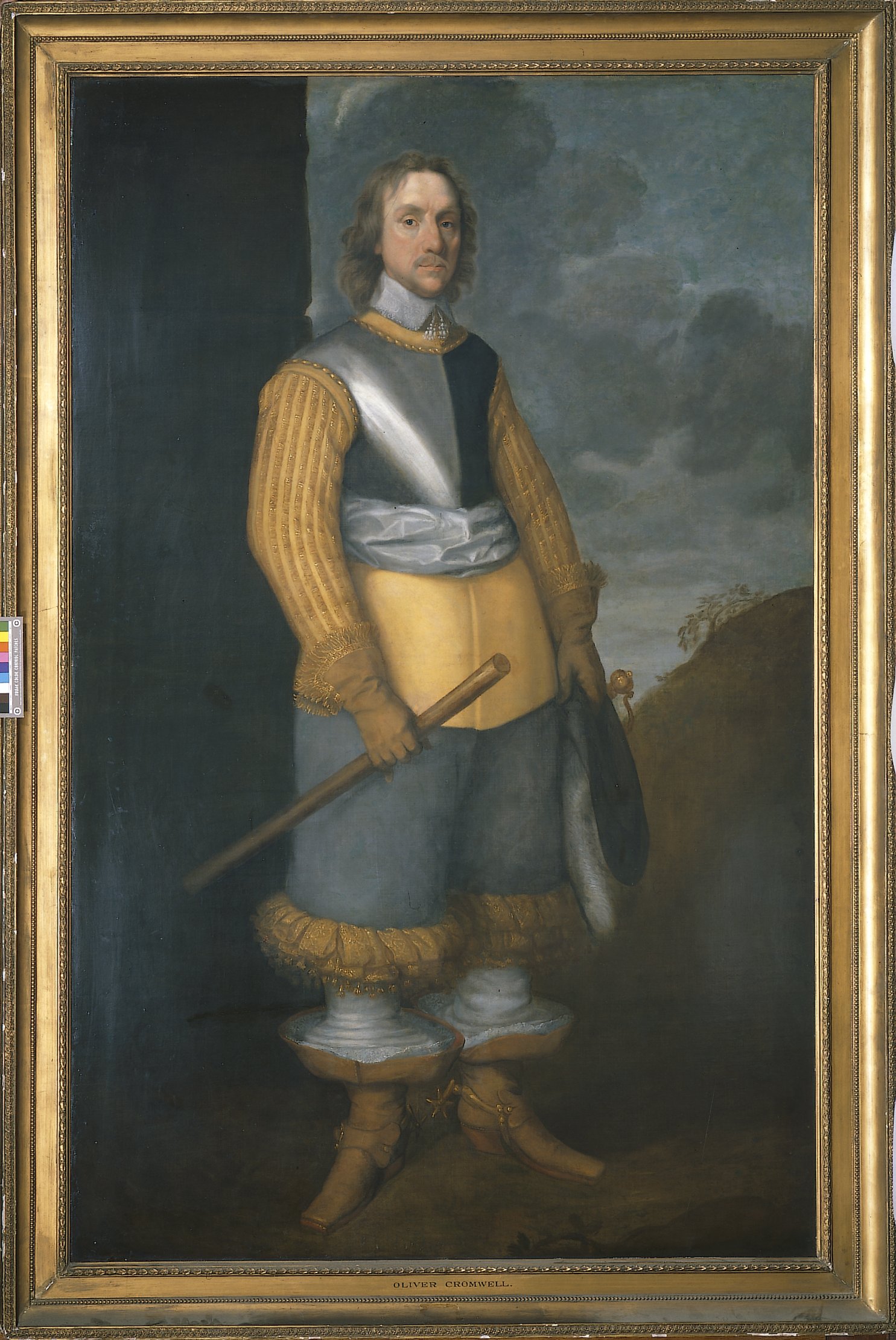 Portrait of Oliver Cromwell by Robert Walker, c.1649, Oil on Canvas. thumbnail